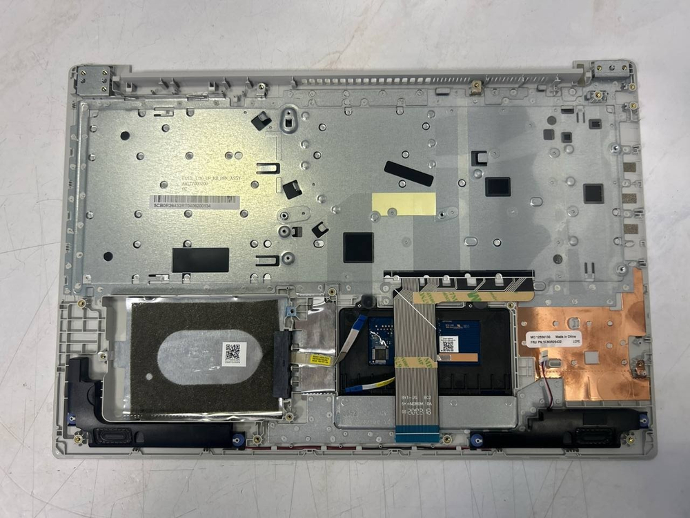 Верхняя панель с клавиатурой (топкейс) для ноутбука Lenovo ideapad 330-15ARR 81D2 раскладка - русская, без подсветки, серый, с тачпадом и динамиками (5CB0R26432), оригинал