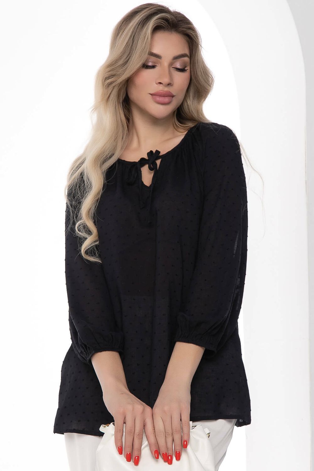 Блуза "Кантри" (черная) Б8962 LT Collection