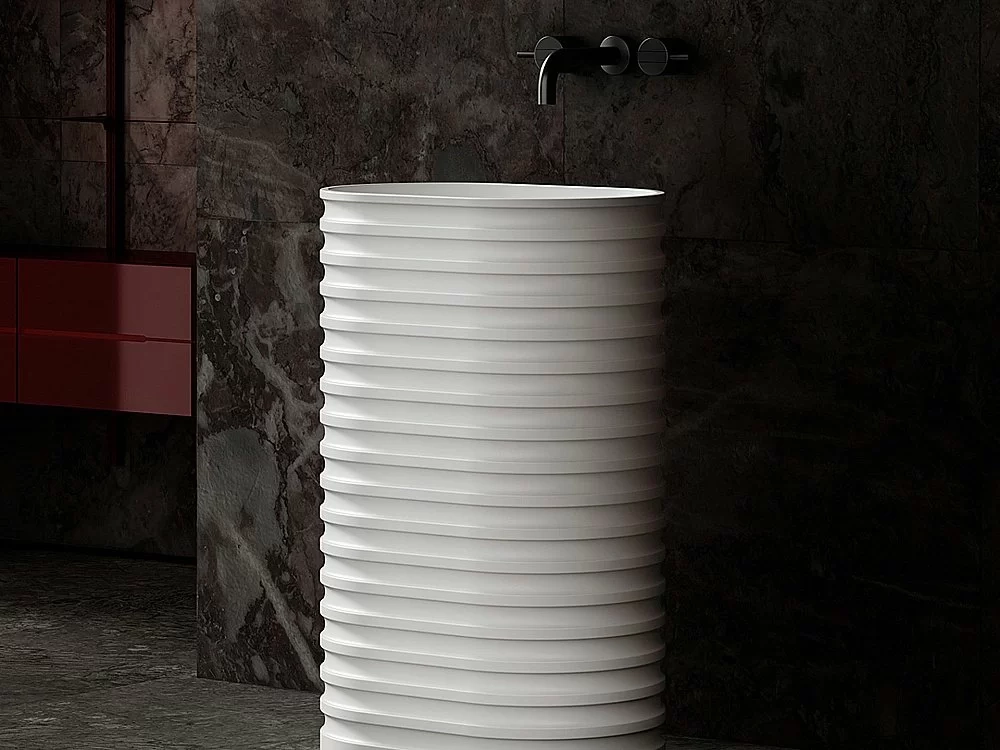 Раковина Abber Stein AS2550 белая матовая
