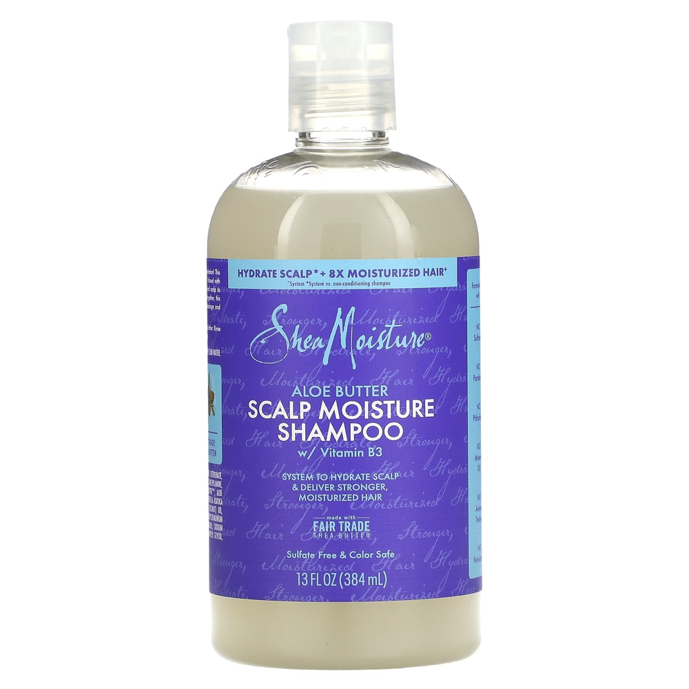SheaMoisture, Увлажняющий шампунь для кожи головы, масло алоэ, 384 мл (13 жидк. унц.)