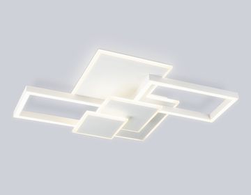 Потолочный светодиодный светильник с пультом 95W 3000K-6400K FA1031/5 WH белый Acrylica Disk Ambrella