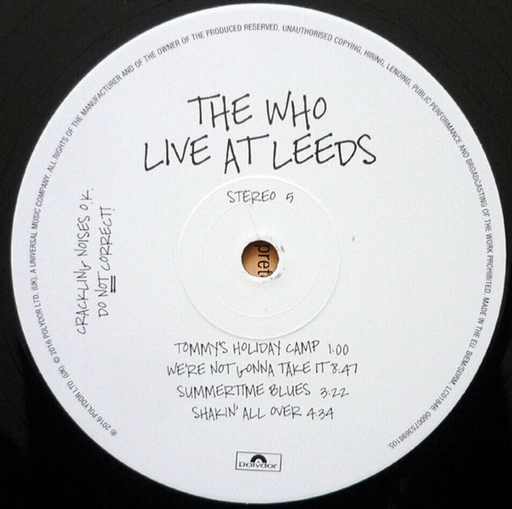 The Who / Live At Leeds (Deluxe Edition)(3LP)