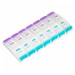 ТАБЛЕТНИЦА/Контейнер-органайзер для лекарств и витаминов "7 дней/2 приема MAXI", DASWERK, 631025