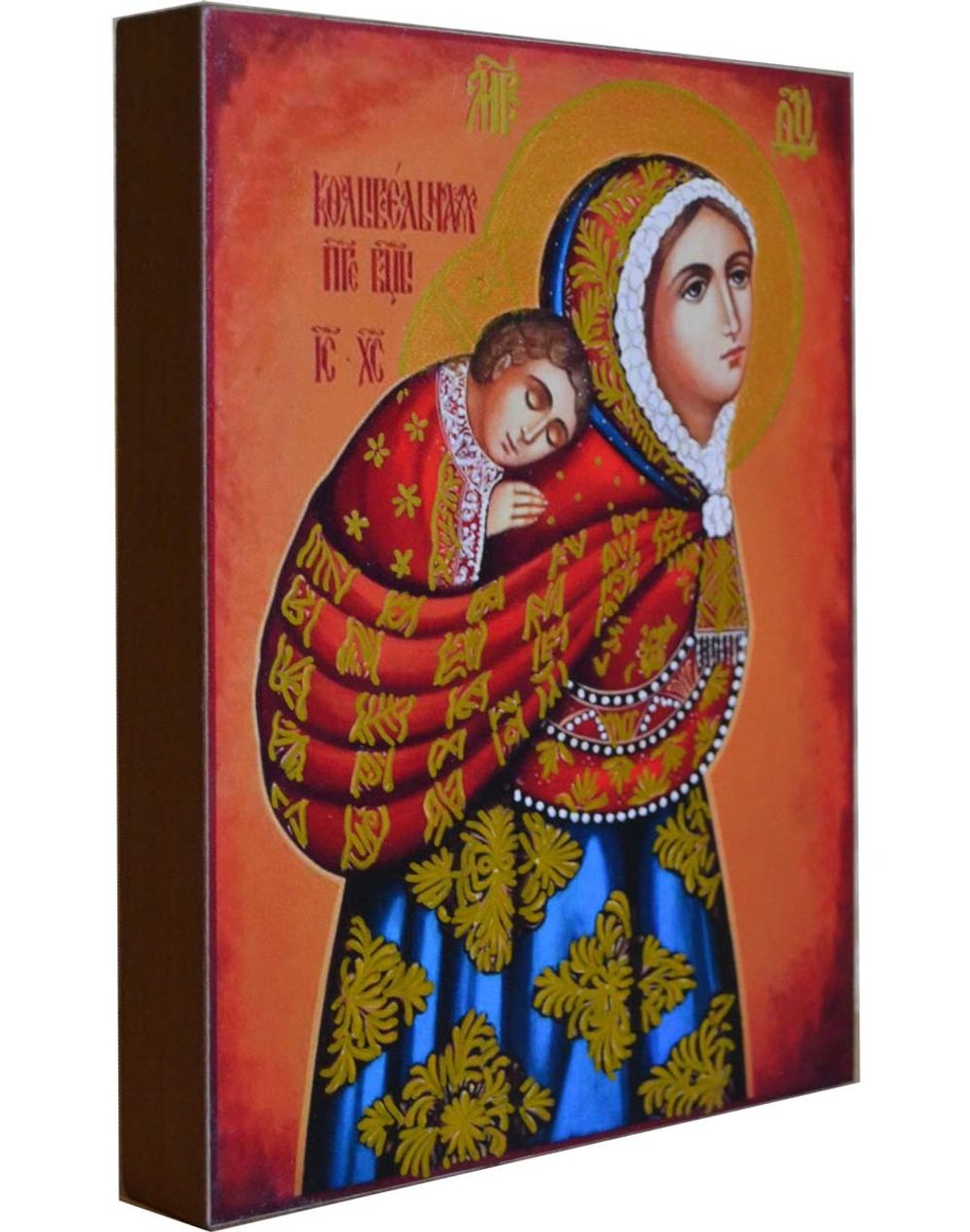 Колыбельная (Несущая в платке). Рукописная икона Божьей Матери.