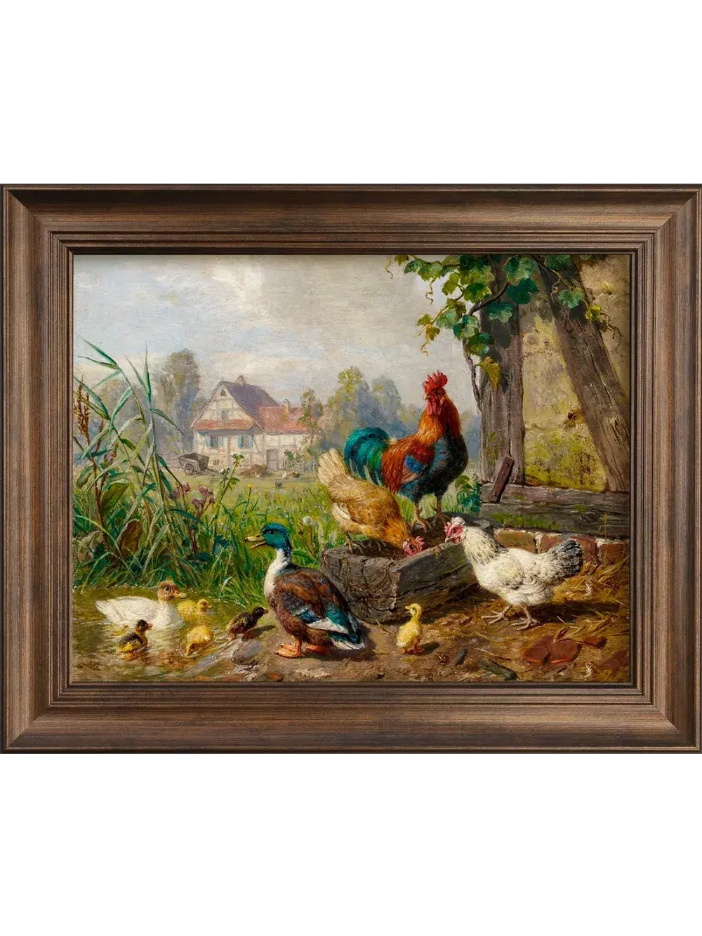 Картина интерьерная на холсте в раме 25*31 см