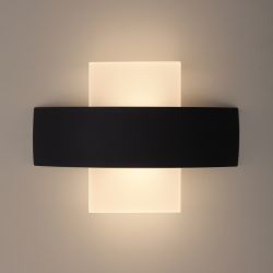 Декоративная подсветка светодиодная ЭРА WL7 WH+BK 6Вт IP54 белый/черный | Настенная подсветка