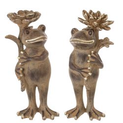 GAEM Фигурка декоративная "Лягушка", L10 W7 H21,5 см, 2в.