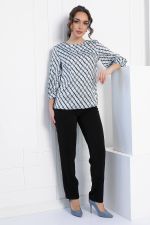 Блуза Мечта сезона (серо-голубая) Б12909-16М LT Collection