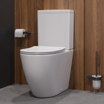 Унитаз-компакт CEZARES STYLUS CZR-538-CP-TOR/SC безободковый с сиденьем и смывом TORNADO