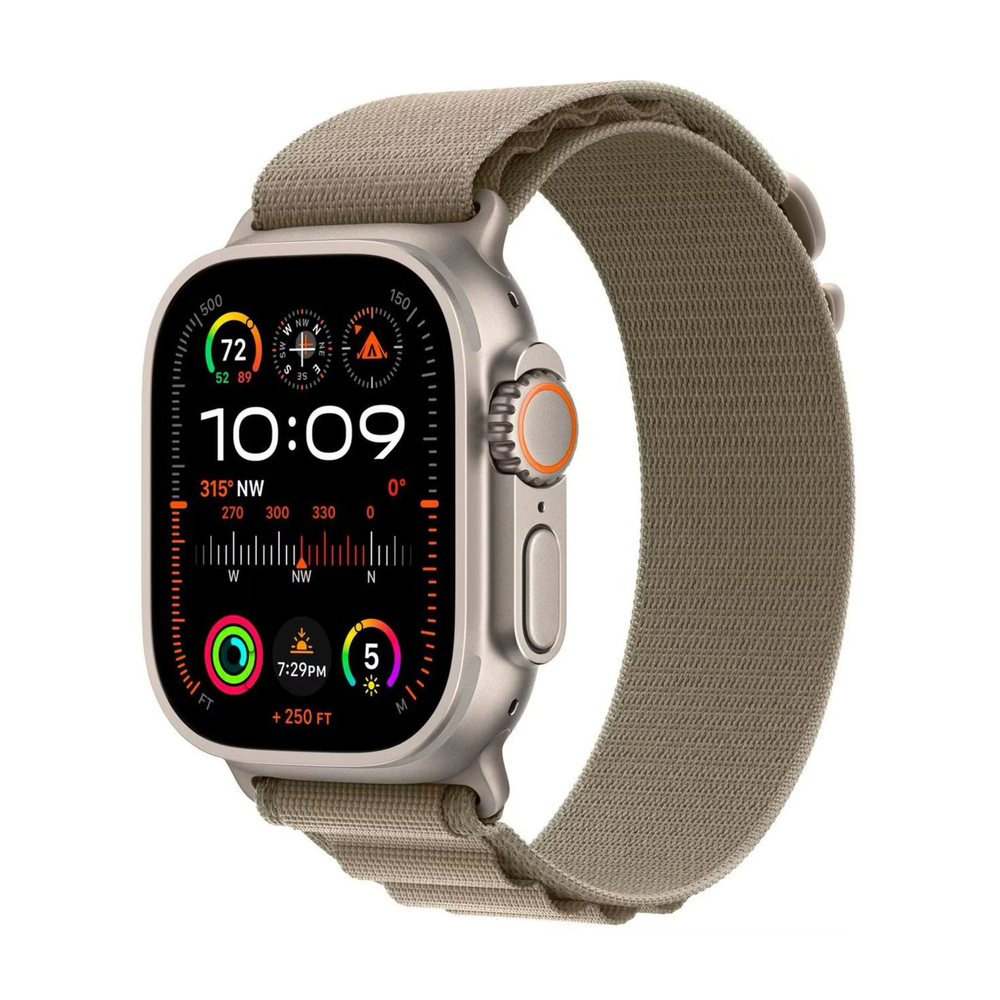 Apple Watch Ultra 2 (2023) 49 мм Titanium Case with Olive Alpine Loop S
