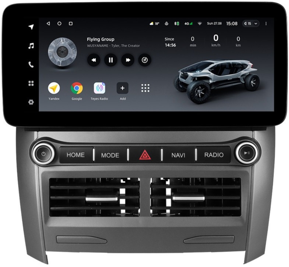 Магнитола для Toyota Corolla E150 2006-2013 - Teyes LUX ONE ROUND монитор 12.3" 2K QLED на Android 10, CarPlay, 4G SIM-слот