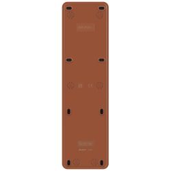 Розетка Intro Quadro 2-210-10 пятиместная с заземлением 5х2P+E 16А-250В IP20 ОУ венге