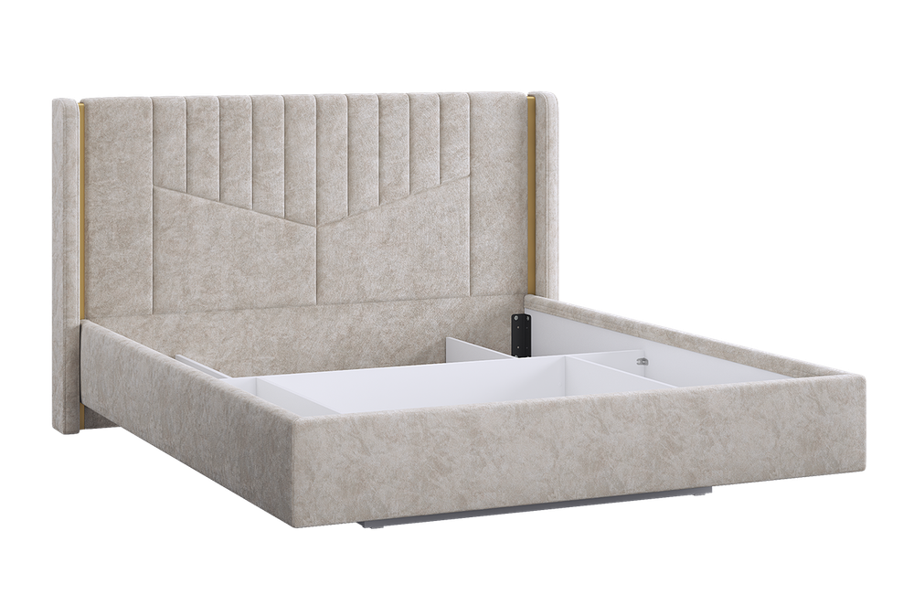 Кровать с подъемным механизмом "Диор" 160х200 см (кашемир суфле (велюр))