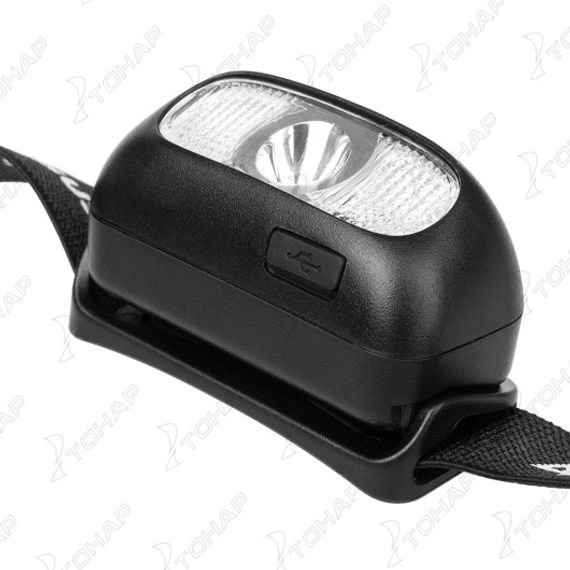 Фонарь налобный 200 LM, IP44, USB (N-FN-HL05-D) NISUS