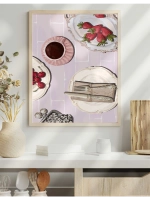 постер на кухню 50х70 см интерьерный акварель