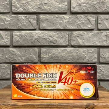 Мячи для настольного тенниса DOUBLE FISH 40+ 1*, 10 мячей