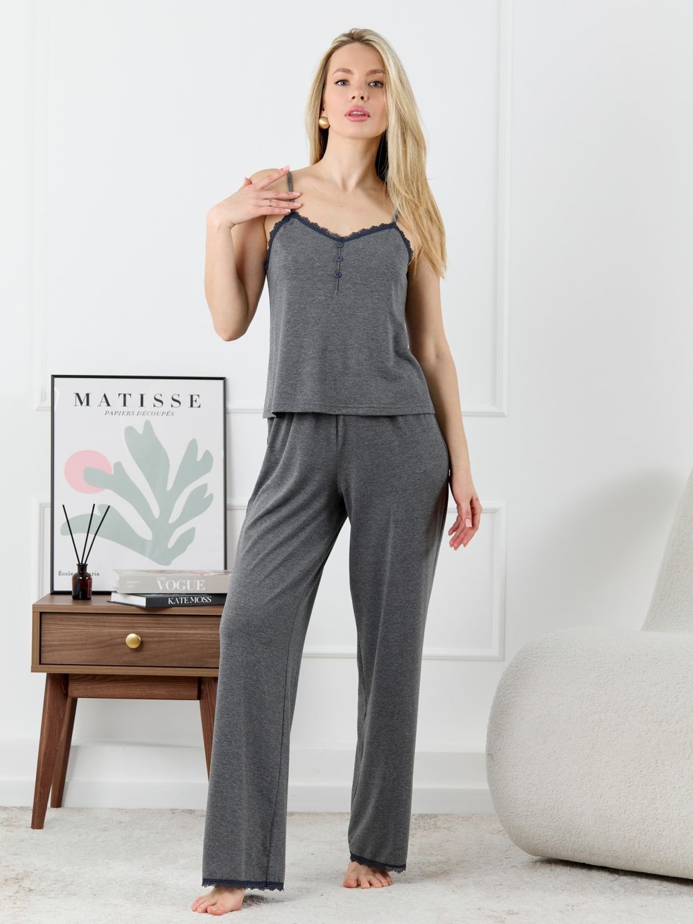 Пижама Рива-2 Виотекс ТЁМНО-СЕРЫЙ МЕЛАНЖ