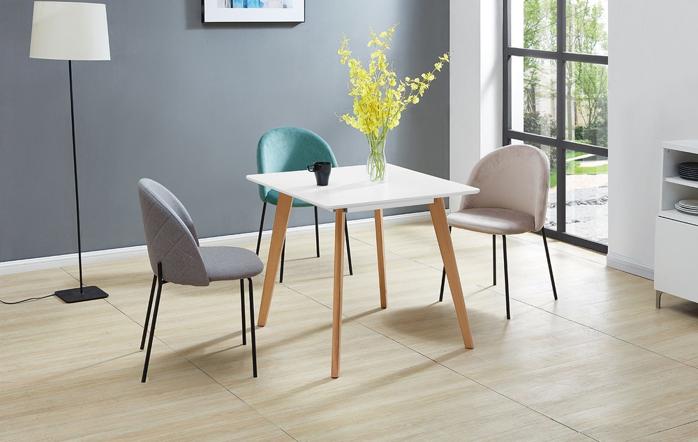 Стол M-407/80 белый матовый/бук