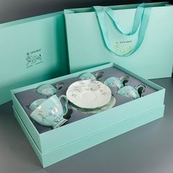 Lenardi 555-128 Чайный набор 12пр. 220мл SABRINAв под.уп.(х6)Костяной фарфор