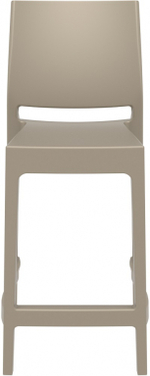Стул пластиковый полубарный, Siesta Contract Maya Bar 65, бежевый