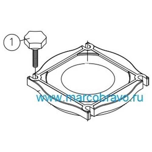 Kripsol Болт (винт) крышки префильтра насоса KS/KAP (М8 / Ø8мм)