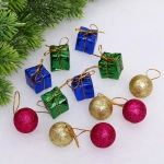 Набор украшений «Рождественский наборчик» 9*11 см (набор 12 шт), микс