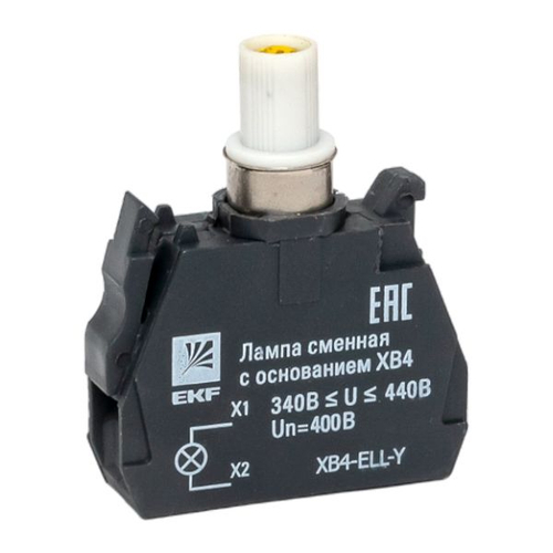 Лампа сменная c основанием XB4 желтая 400В EKF PROxima (400.00 шт.)