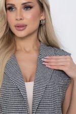 Жилет Амстердам (черно-белый) Б12064 LT Collection