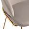Стул Lime, серо-бежевый микровелюр с золотыми ножками