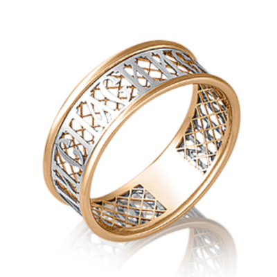 Обручальное кольцо из комбинированного золота 01-4773-00-000-1111 01-4773-00-000-1111