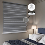 Рулонные шторы День-ночь BLACKOUT Adel Серый