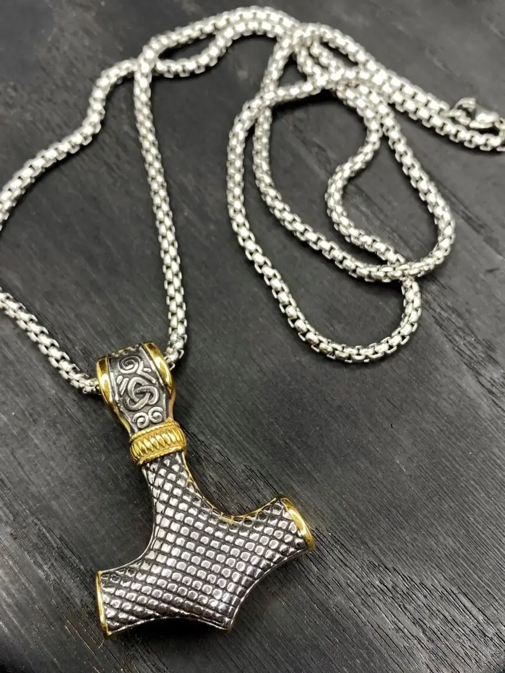 Цепь с подвеской Топор скандинавской оберег Гром Секира Тора