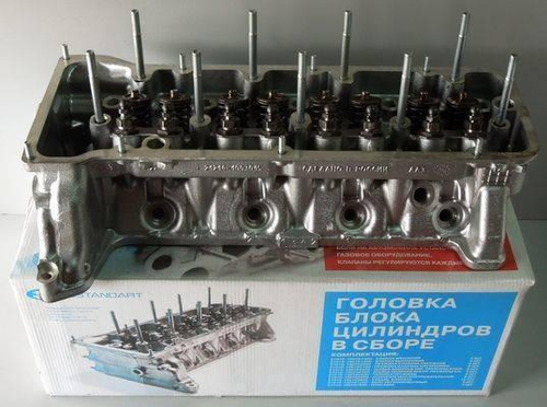 Головка блока ВАЗ 21073 в сборе с гидрокомпенсаторами без рампы Avtostandart