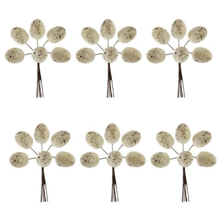 GAEM Набор из 6-ти изделий декоративных "Яйца пасхальные", L17 W3,5 H18/10 см