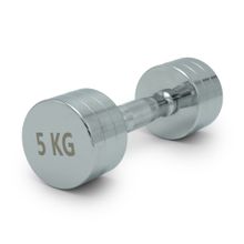 Гантель UNIX Fit PRO круглая хромированная 5 кг, 2 шт.