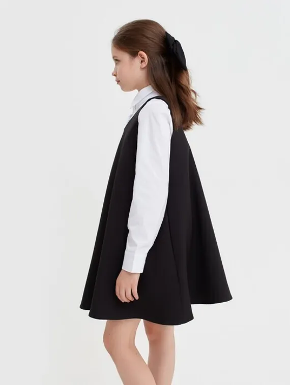 Сарафан для девочки MINAKU, цвет чёрный, рост 122 см