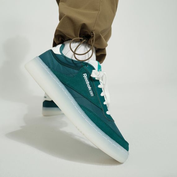Reebok CLUB C 85 W+ Кроссовки для скейтборда Низкие Зеленые кроссовки