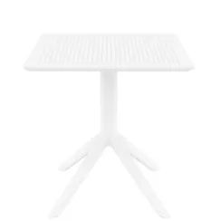 Стол пластиковый Sky 70х70 белый