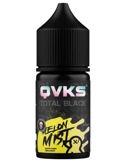 Ароматизатор QVKS Total Black 13мл - Дыня Киви Эвкалипт