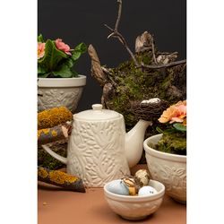 Чайник заварочный Birds of Paradise, 1 л, кремовый