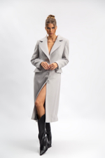 Пальто однобортное с английским воротником