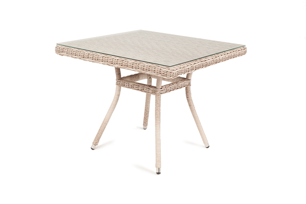 "Айриш" стол плетеный из искусственного ротанга, цвет бежевый