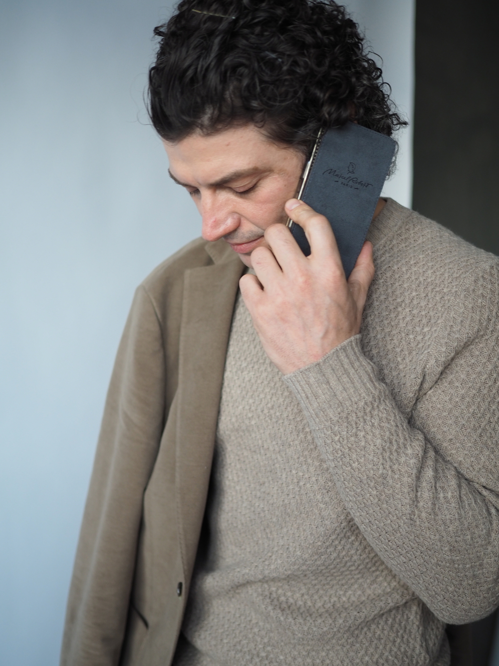 Чехол для iPhone 14 Pro из кожи питона, цвета Natur