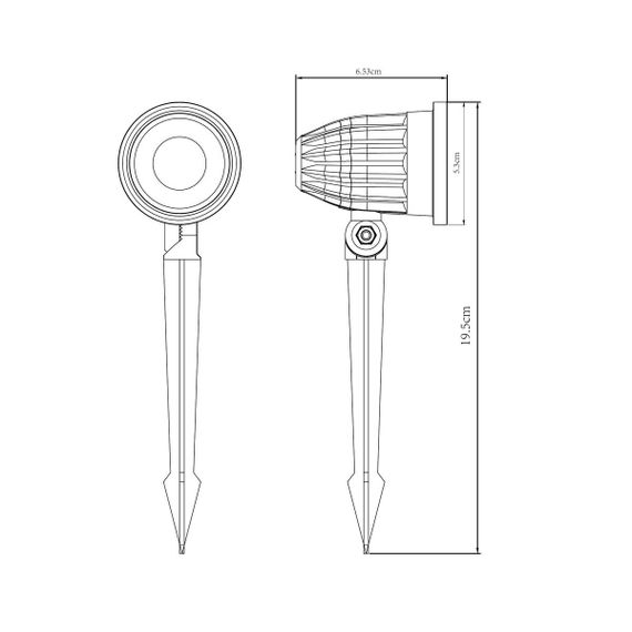 Ландшафтный светодиодный светильник Arte Lamp Elsie A1127IN-1BK