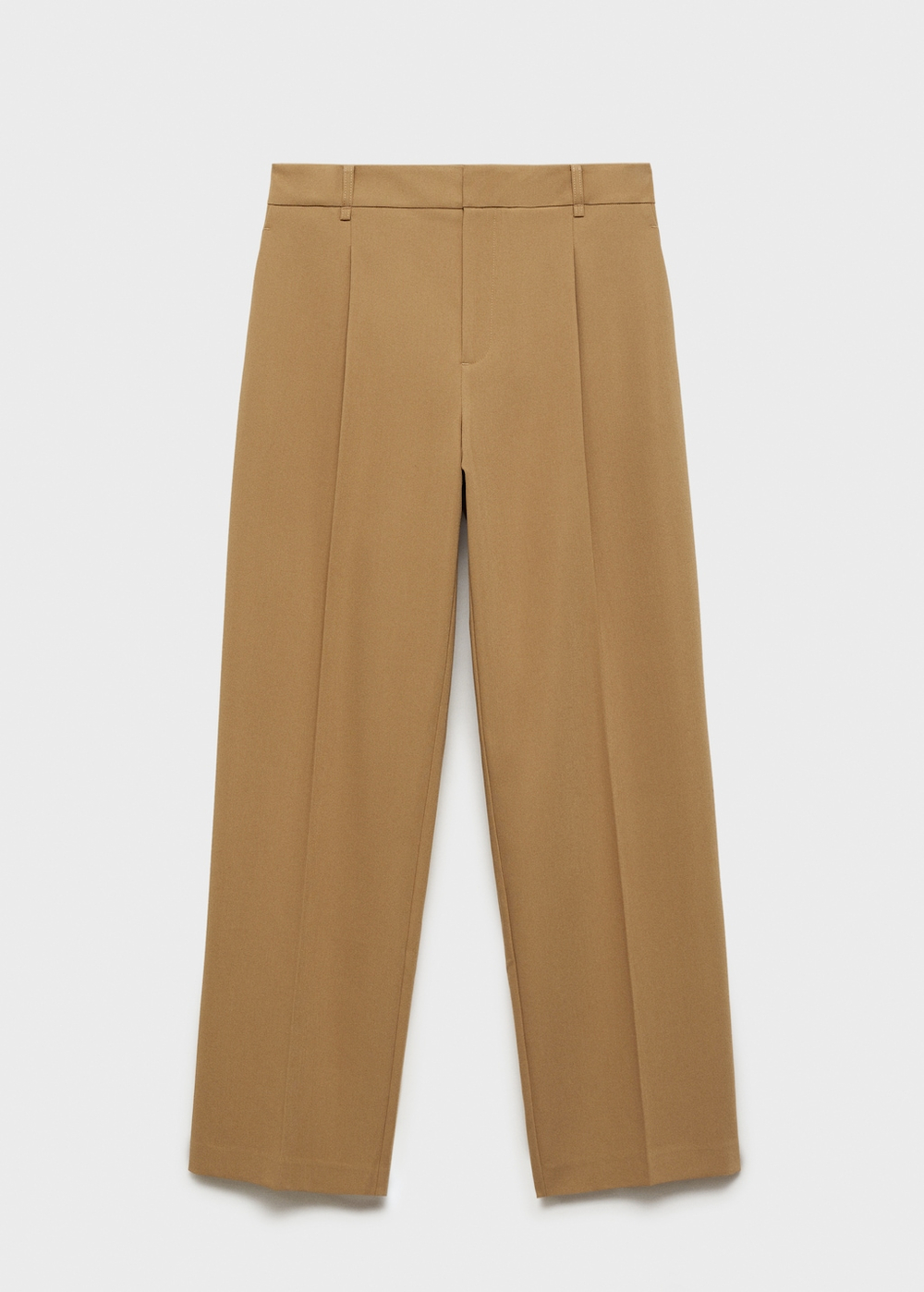 Прямые брюки с защипами