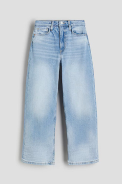 H&M Джинсы Wide Leg, голубой
