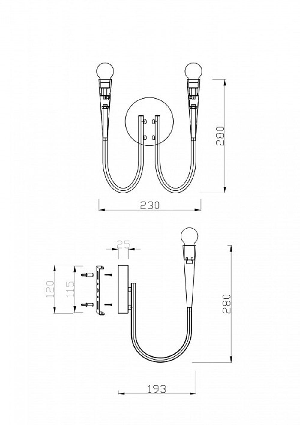 Бра Freya Branches FR5253WL-02N