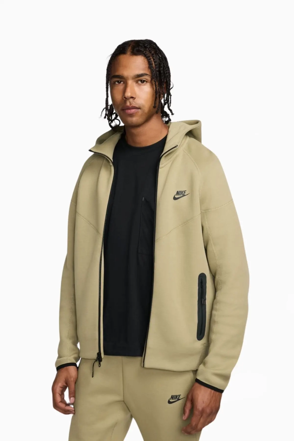 Кофта Nike Sportswear Tech Fleece Windrunner - бежевый