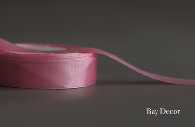 Лента CYPDD2094 атласная темно-розовая 2 см.*25 ярдов