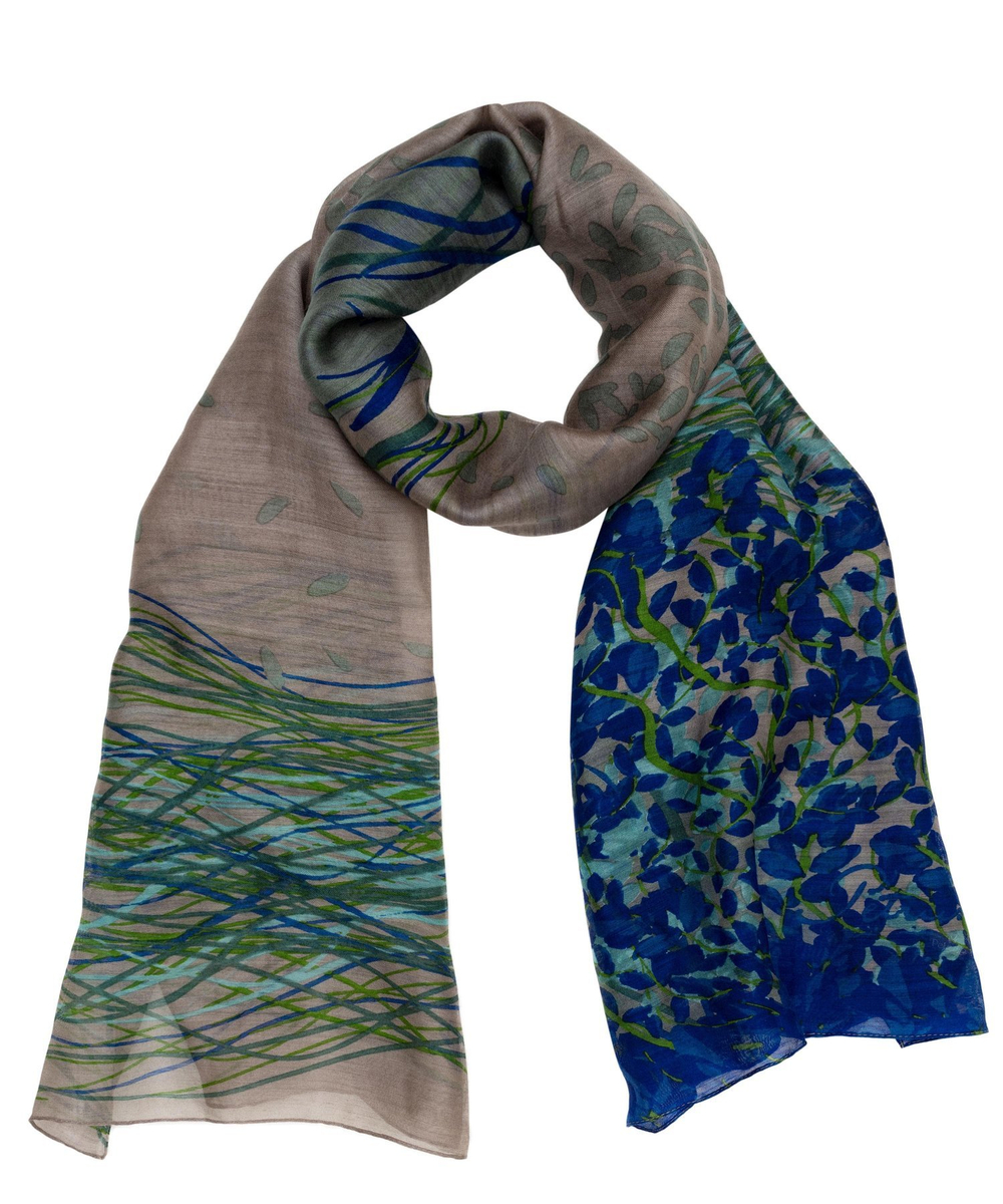 Шаль 110x200 Petrusse Opale Bleu